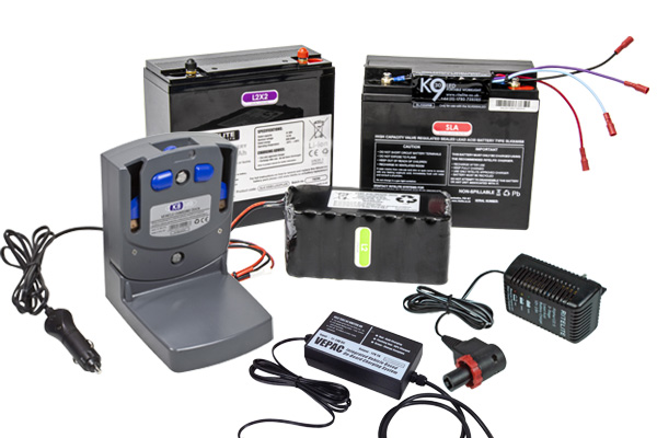 Batteries & Battery Chargers for Ritelite Lighting Products