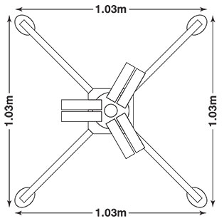 K45 Dimensions Deployed