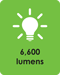 6,600 Lumens